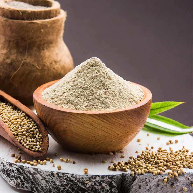 Pure pearl millet flour without preservatives