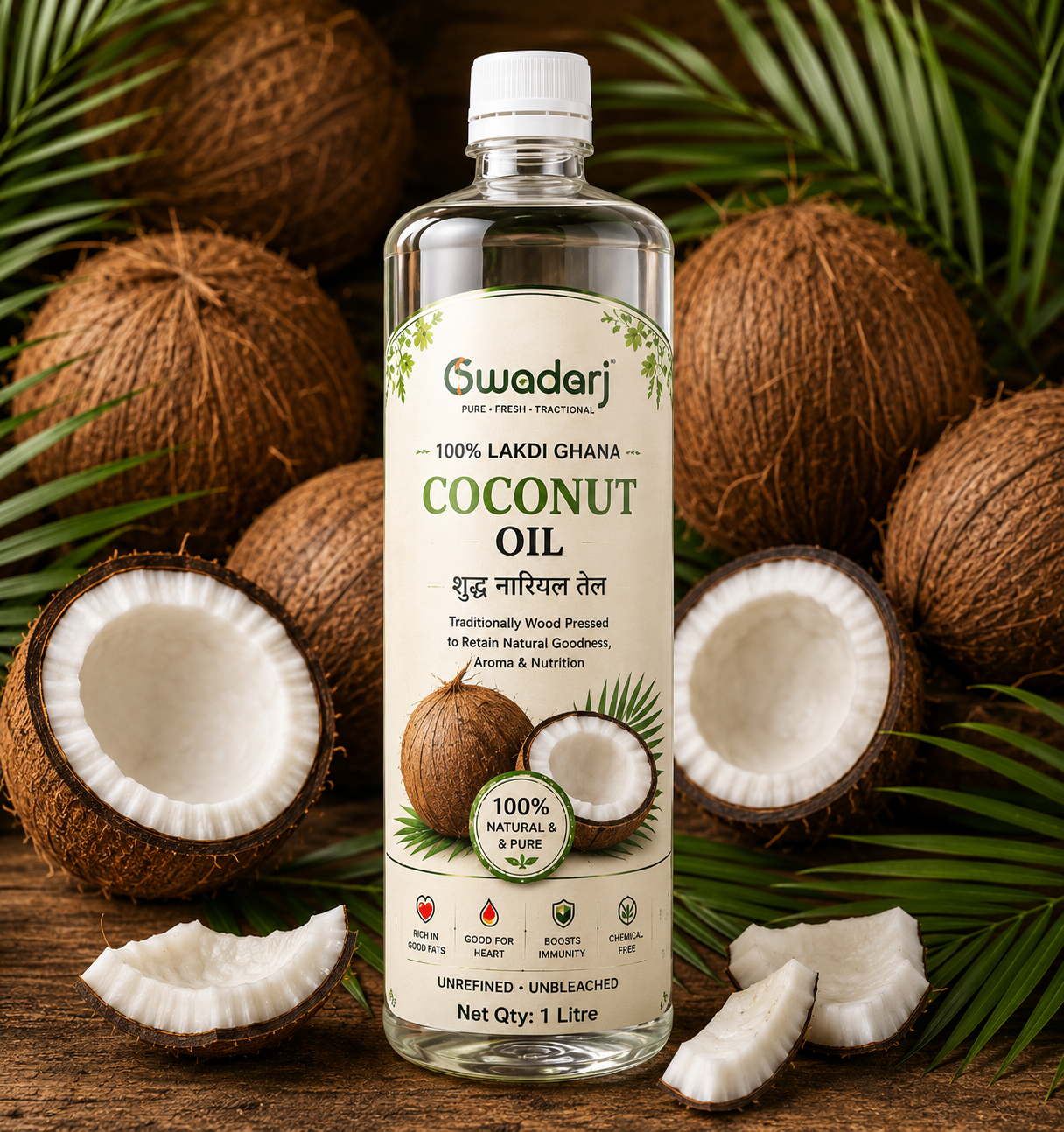 Pure Cold Pressed Coconut Oil
