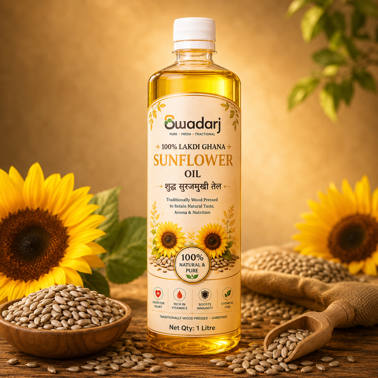 Pure & Natural Sunflower Oil