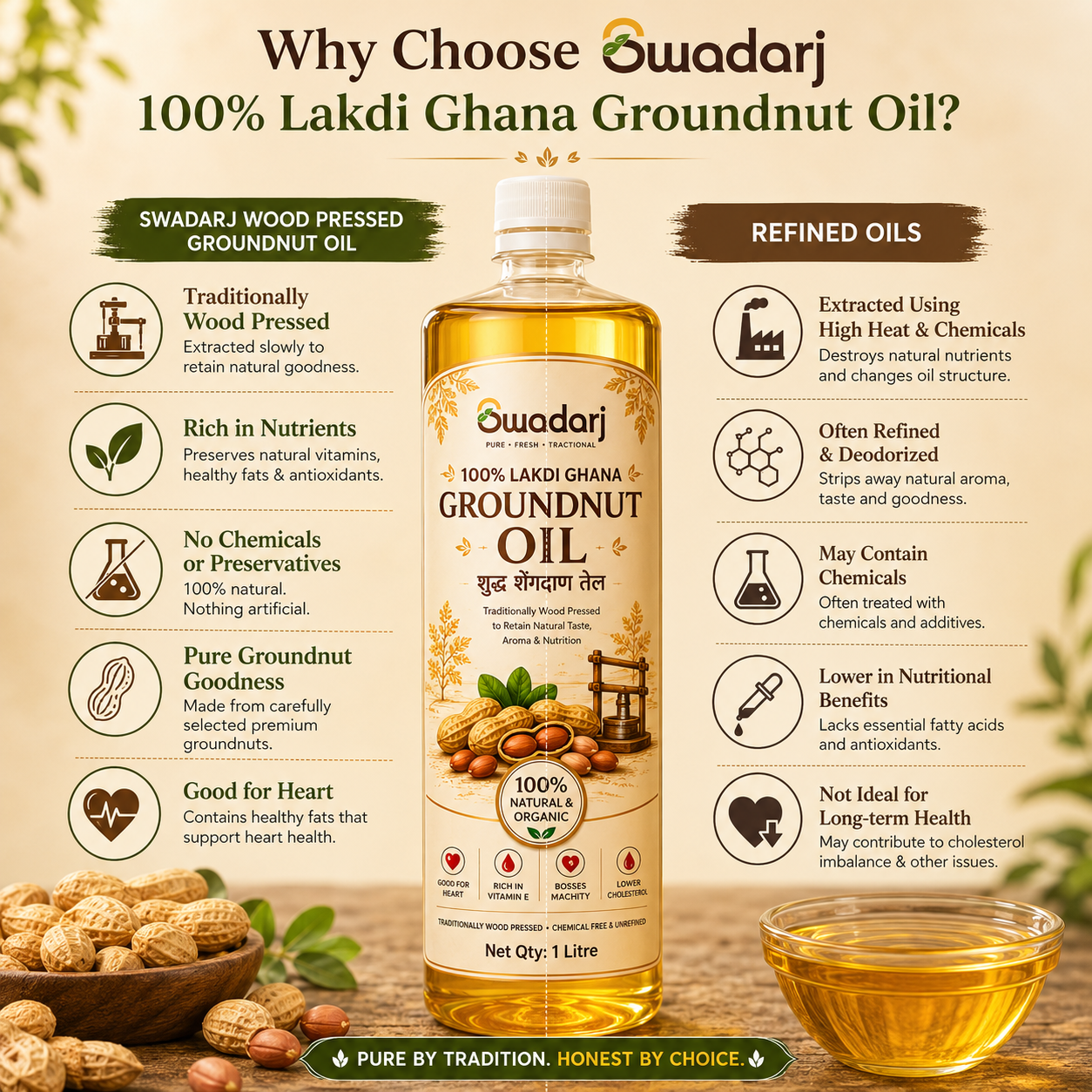 Premium Lakdi Ghana Groundnut Oil