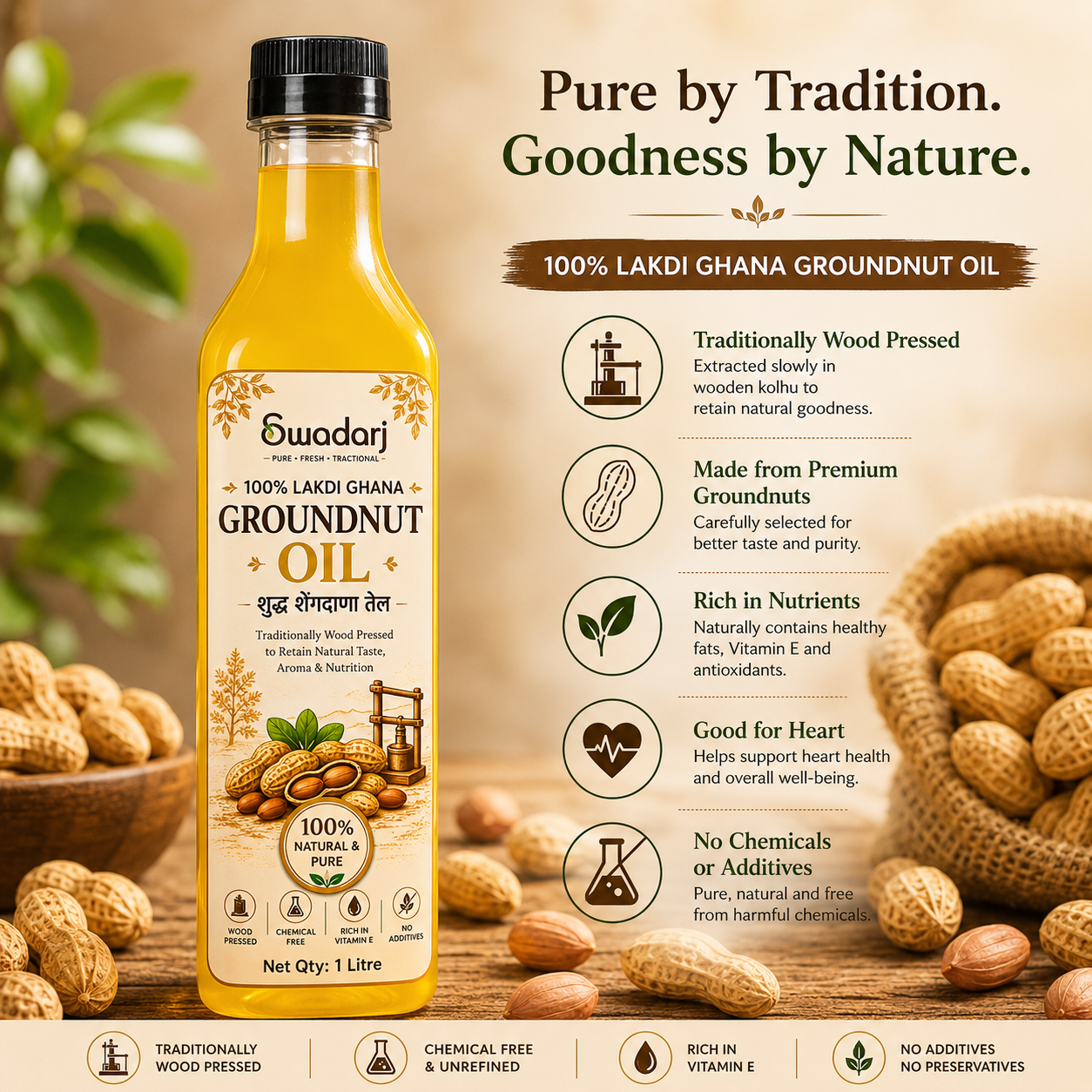 Premium Lakdi Ghana Groundnut Oil