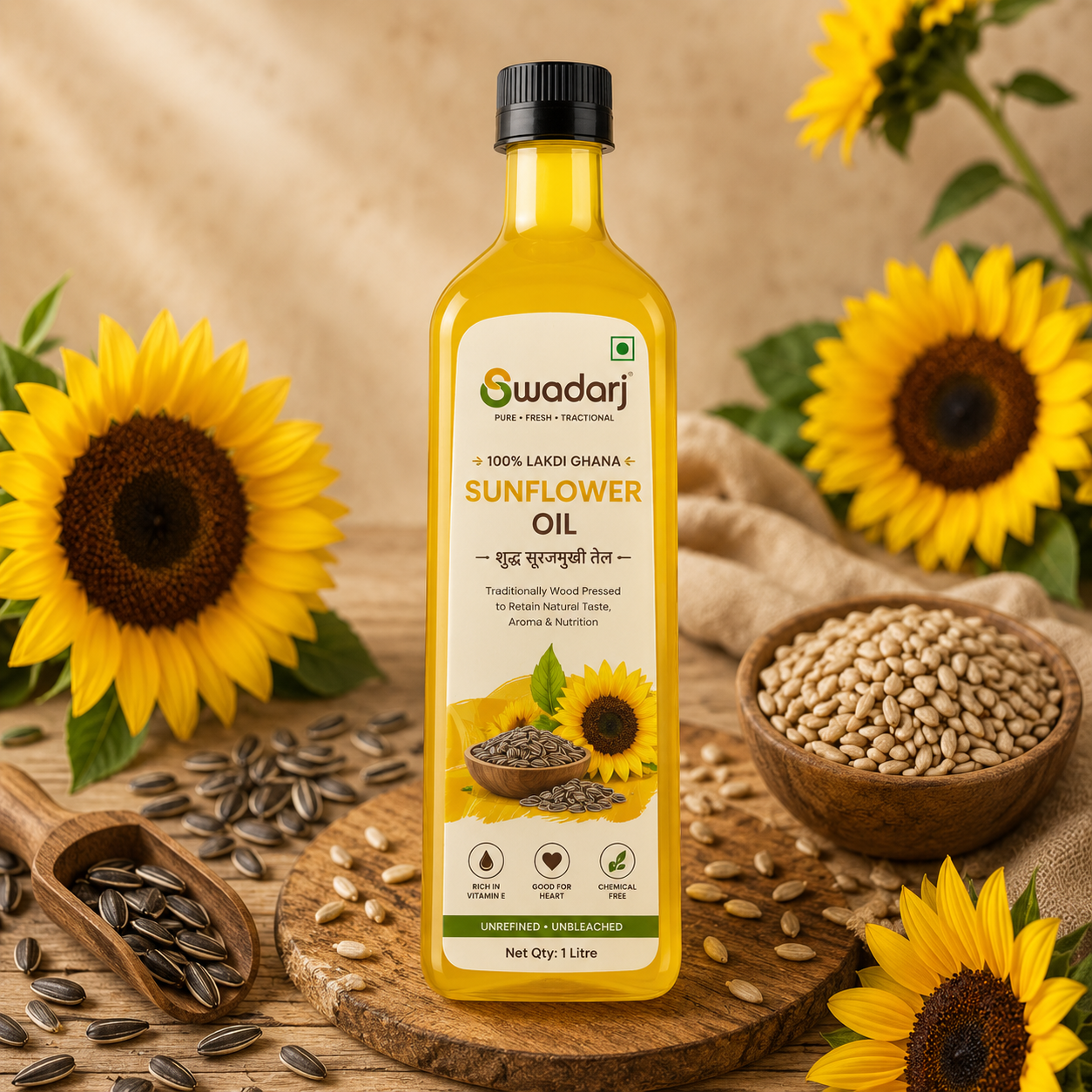 Pure & Natural Sunflower Oil