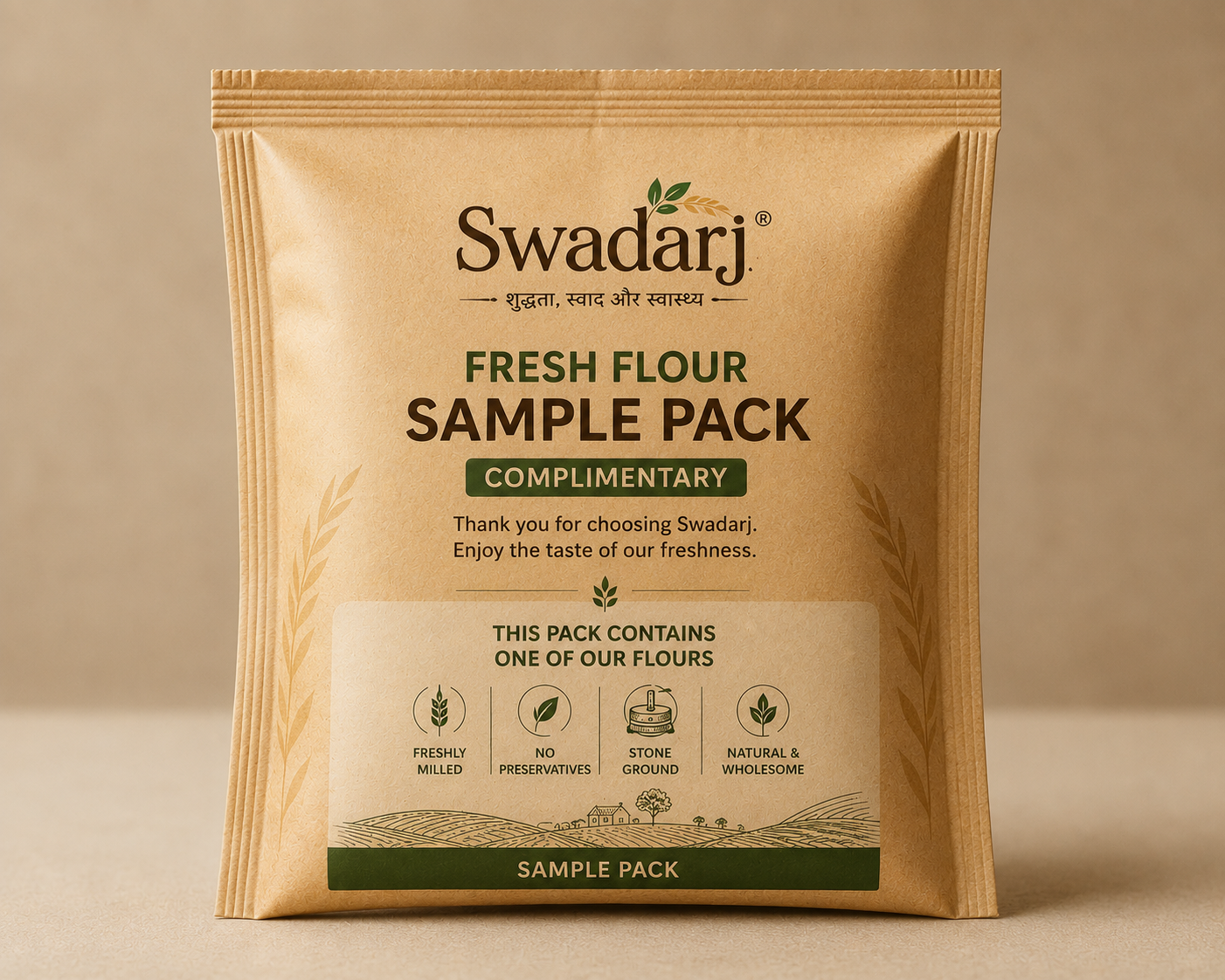 Swadarj Fresh Flour Sample Pack (Complimentary)
